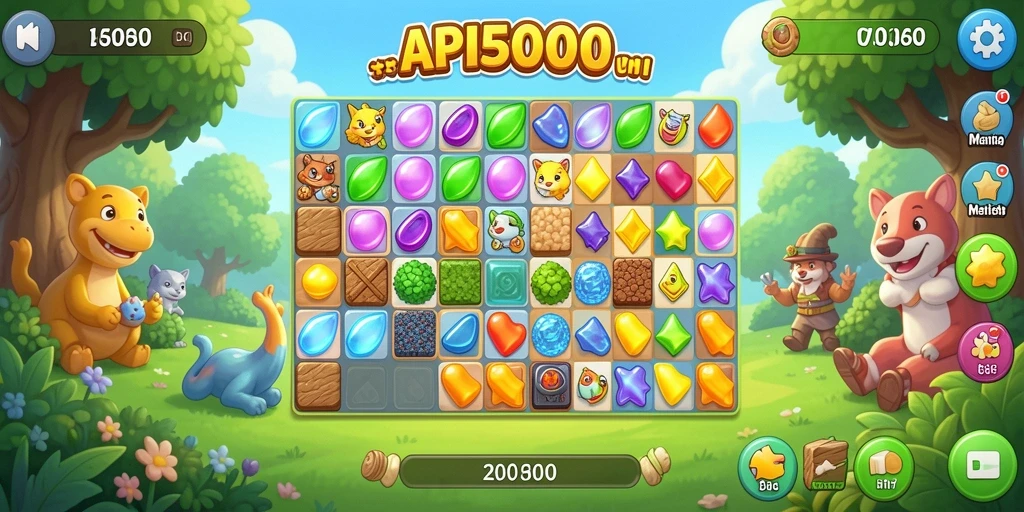 Gambar utama API5000 APK Match-3 Android Indonesia